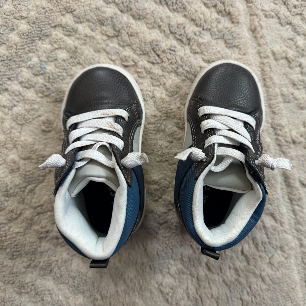 Kids Black and Blue Sneakers